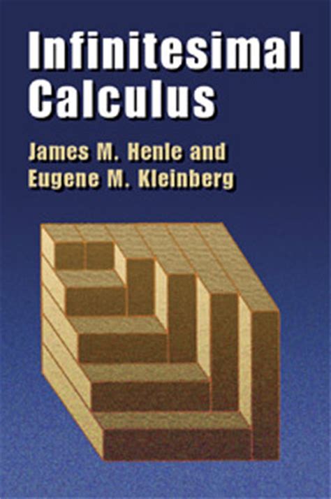 Infinitesimal Calculus by James M. Henle — Reviews, Discussion, Bookclubs, Lists