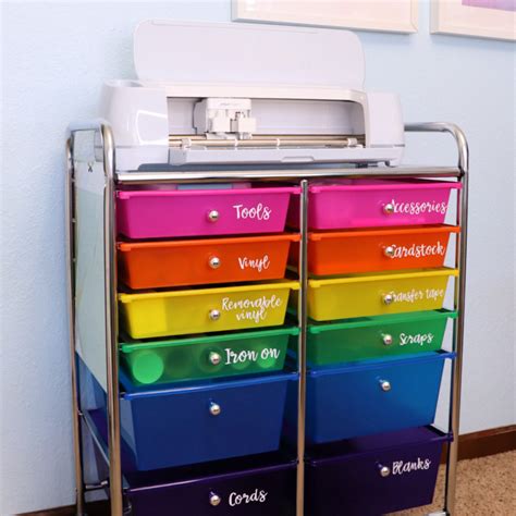 The Best Cricut Storage Cart for organizing your machine and materials - Creative Ramblings