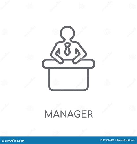 Hr Manager Linear Icon. Modern Outline Hr Manager Logo Concept O ...