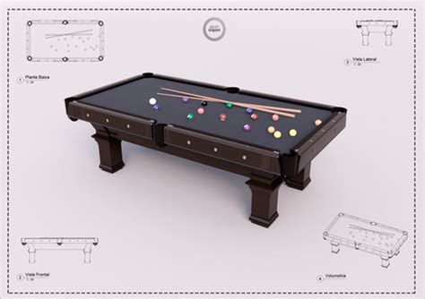 Scalable Pool Table billiards Revit High Quality | RevitImport