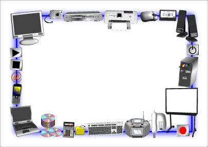 ICT A4 page borders (SB2165) - SparkleBox | Computer projects, Powerpoint background templates ...