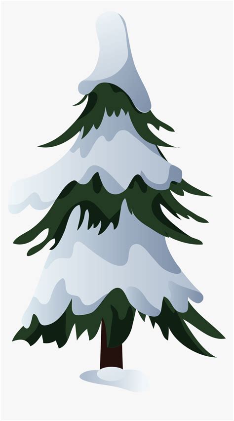 Snowy Pine Tree Png - Snowy Pine Trees Clipart, Transparent Png , Transparent Png Image - PNGitem