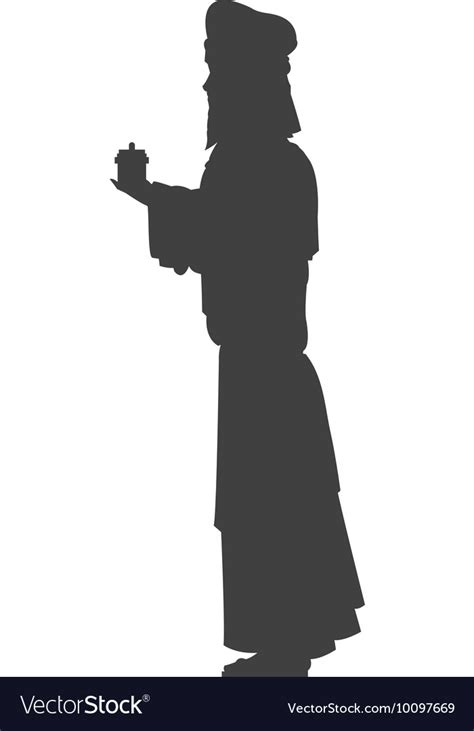 Magi silhouette icon Royalty Free Vector Image
