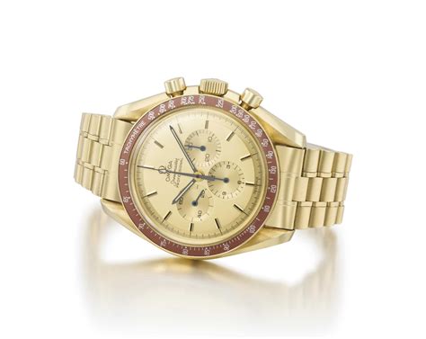 Omega. A fine 18K gold limited edition chronograph wristwatch with ...