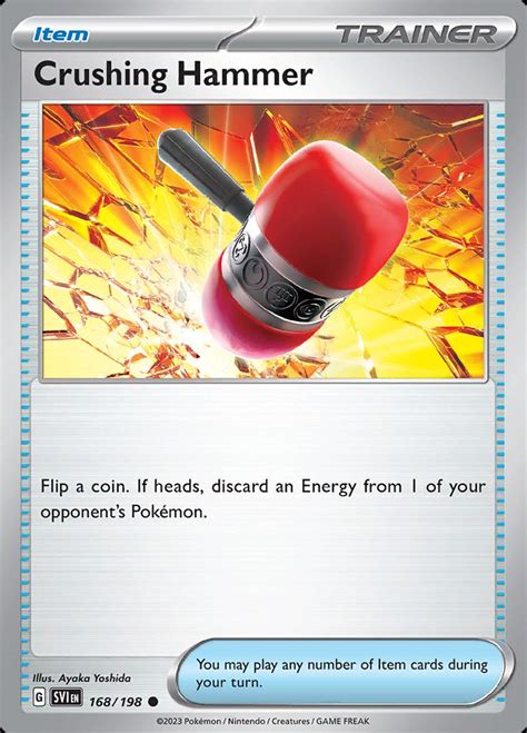 Crushing Hammer #168 Prices | Pokemon Scarlet & Violet | Pokemon Cards