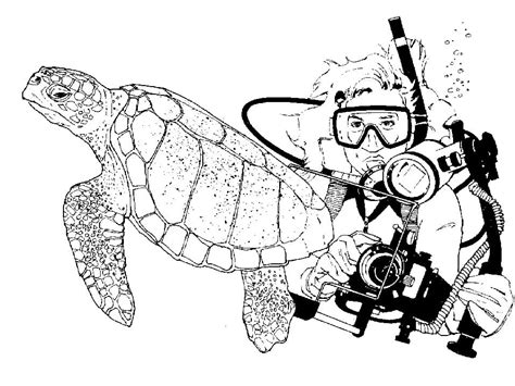 Scuba Diving Coloring Pages - Free Printable Coloring Pages for Kids