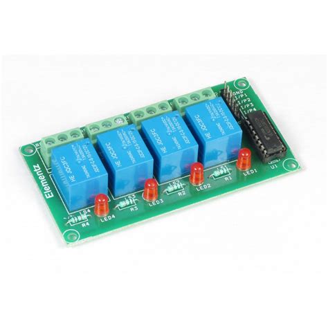 Buy FOUR CHANNEL 4CH ULN2003 BASED 12V RELAY BOARD : ElementzOnline ...