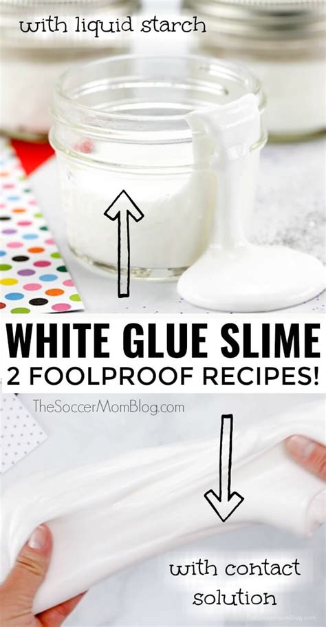 White Glue Slime - 2 Foolproof Elmer's Glue Slime Recipes