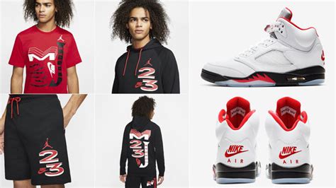 Air Jordan 5 Fire Red Outfit match | SneakerFits.com