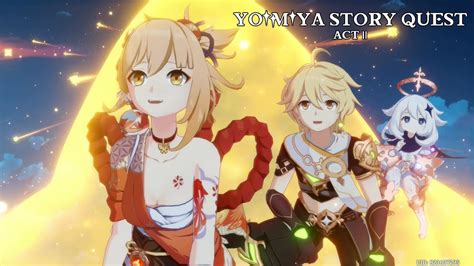 Yoimiya Story Quest Act-II | English VO Fully story quest with NPC interactions | Genshin Impact ...