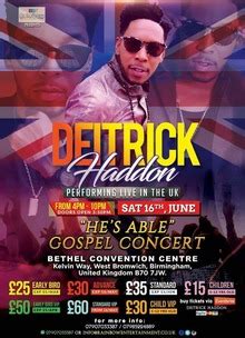 Deitrick Haddon Tour Announcements 2023 & 2024, Notifications, Dates, Concerts & Tickets – Songkick