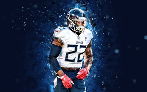 Download wallpapers Derrick Henry, 4k, running back, Tennessee Titans ...