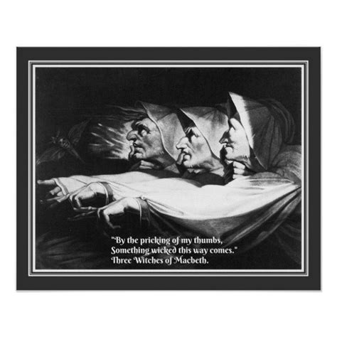 Macbeth Three Witches Quote Poster | Zazzle | Three witches, Witch quotes, Macbeth witches