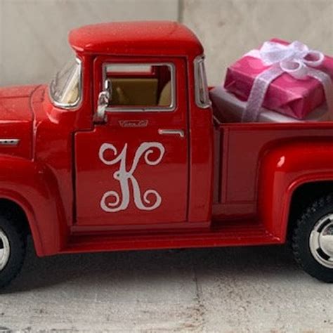 Vintage Red Pickup Truck Red Truck Decor Red Metal - Etsy