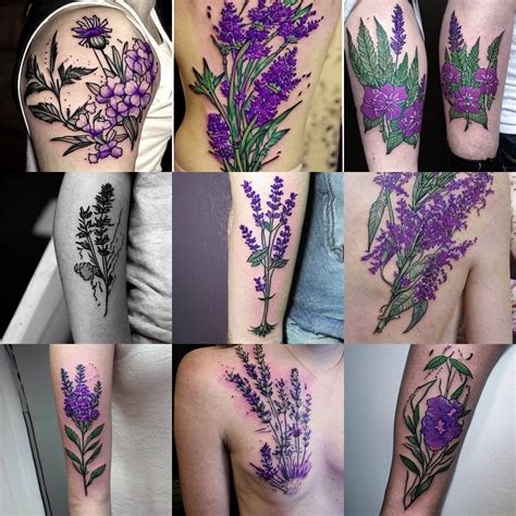 Botanical tattoo designs photos