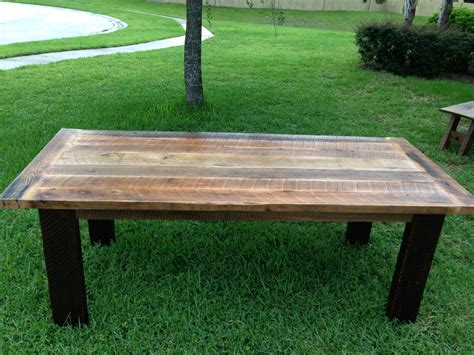 Custom Reclaimed Oak Dining Table by Fama Creations, LLC | CustomMade.com