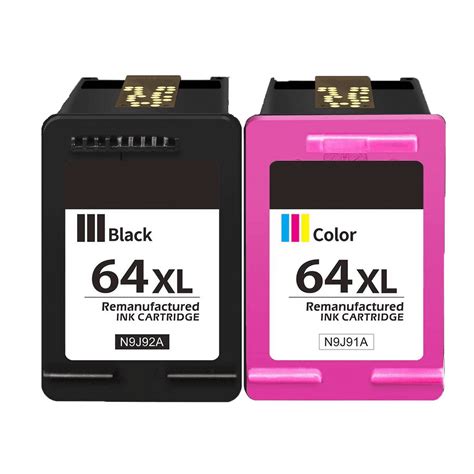 Replacement 64XL 64 XL High Yield Ink Cartridge compatible for HP Envy Inspire 7955e 7958e Envy ...