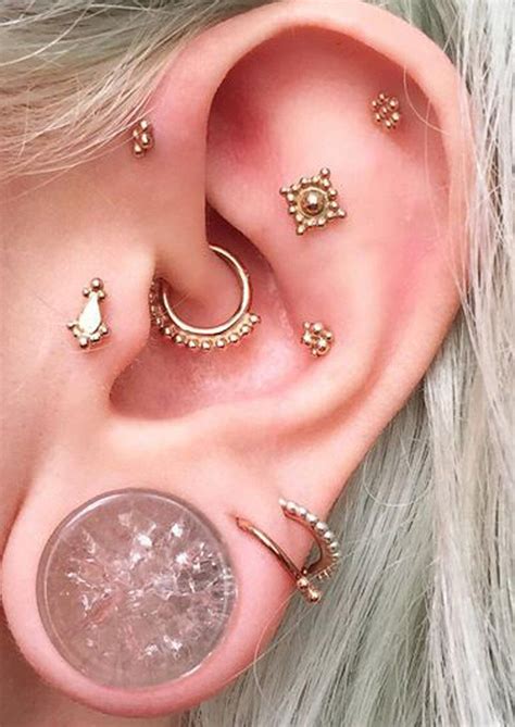 Steal These 30 Ear Piercing Ideas | Earings piercings, Ear jewelry, Ear ...