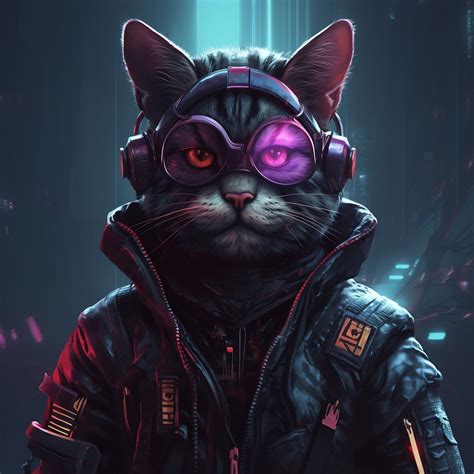 ArtStation - Cyberpunk Cat