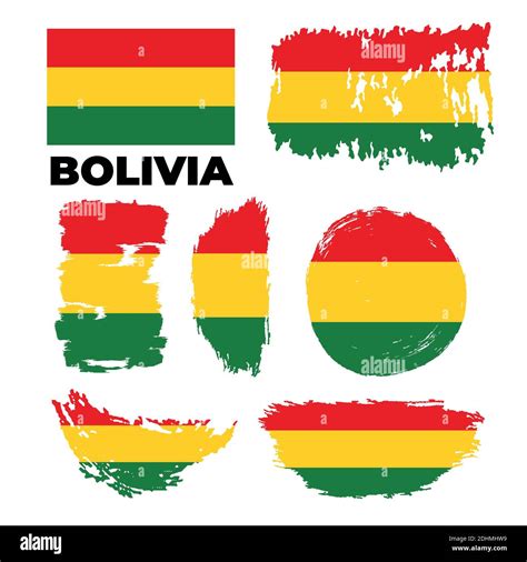 Bolivian flag with scratches, vector flag of Bolivia Stock Vector Image & Art - Alamy