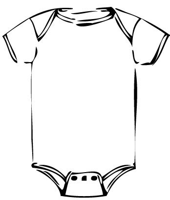 Baby Onesie Outline: Free Printable Template and Ideas