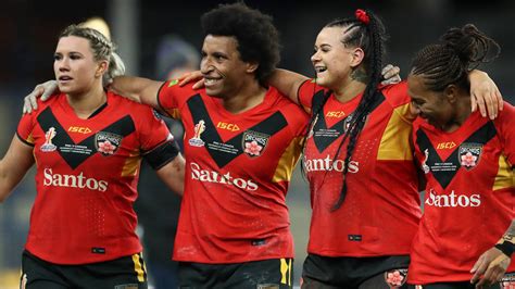 What are the teams for Papua New Guinea v Brazil women at the Rugby League World Cup?