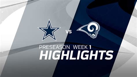 HIGHLIGHTS: Cowboys vs. Rams