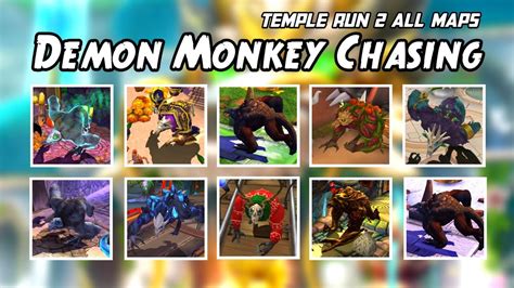 Temple Run 2 All Maps DEMON MONKEY Chasing - YouTube