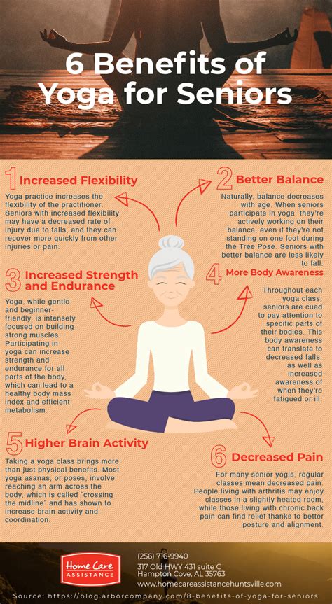 6 Benefits of Yoga for Seniors [Infographic]