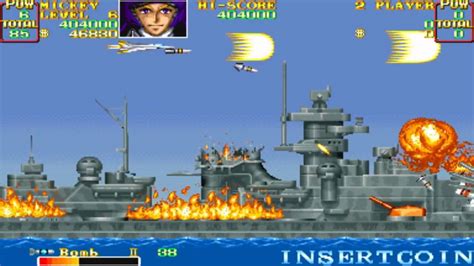 U.N. Squadron Mission 8-9 1989 Capcom Mame Retro Arcade Games - YouTube