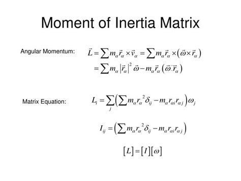 PPT - Moment of Inertia Matrix PowerPoint Presentation, free download - ID:392468