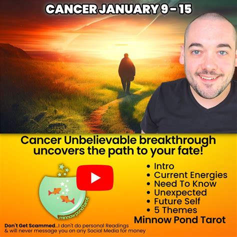 Minnow Pond Tarot on Twitter: "Week of January 9-15: Cancer...There's ...