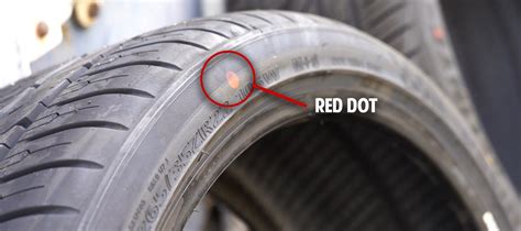 Identifying Tire Markings: Red and Yellow Dots