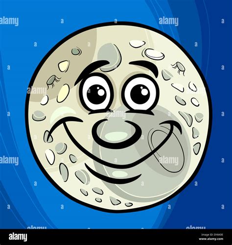 Cartoon Humor Concept Illustration of Man in the Moon Saying or Proverb Stock Photo - Alamy