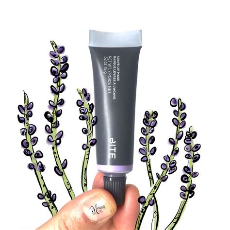 Nighttime Lip Care: Bite Beauty Agave Lip Mask in Lavender | byMinoue