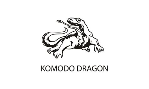 komodo dragon vector 4925021 Vector Art at Vecteezy