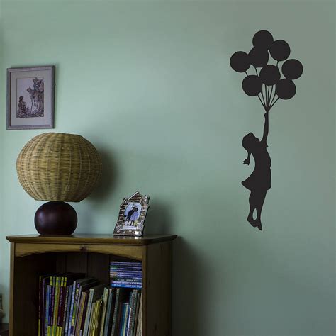 Banksy Balloon Girl Vinyl Wall Decal By Vinyl Revolution