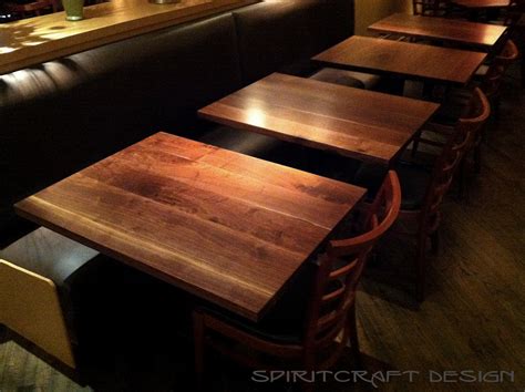 Custom solid wood table tops - live edge slab tables
