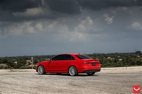 Prominent Red Audi S4 Fitted with Custom Accessories — CARiD.com Gallery