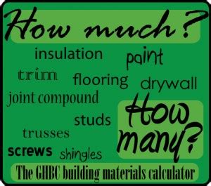 Building Materials Calculator - Generation Building Center