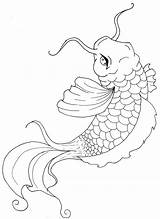 Koi fish coloring Pages To Download And Print For Free sketch template