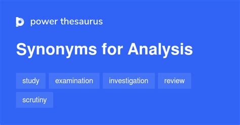 Analysis synonyms - 2 318 Words and Phrases for Analysis