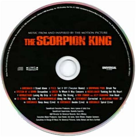 Scorpion King, The- Soundtrack details - SoundtrackCollector.com