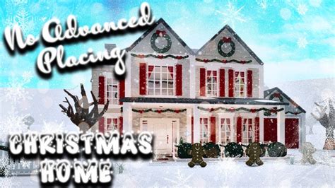 No Advanced Placement 2 Story Christmas House | Bloxburg Speedbuild