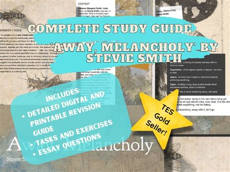 'Away, Melancholy' by Stevie Smith - Complete Study Guide | Teaching Resources