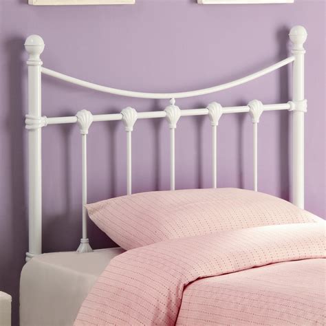 Coaster Youth Beds Twin White Metal Headboard | A1 Furniture & Mattress ...