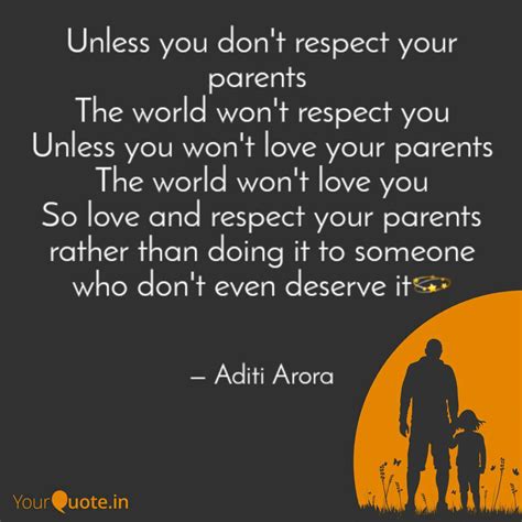 Respect Your Parents Quotes - Best Event in The World