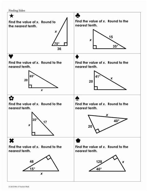 50 Trigonometric Ratios Worksheet Answers