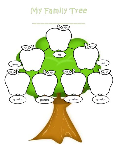 Family Tree Template For Children - ClipArt Best