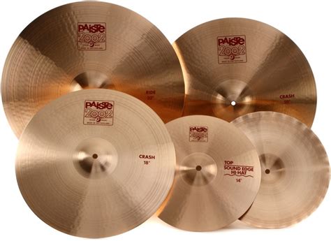 Paiste 2002 Cymbal Set - 14/20/22 inch- with Free 18 inch Crash | Sweetwater